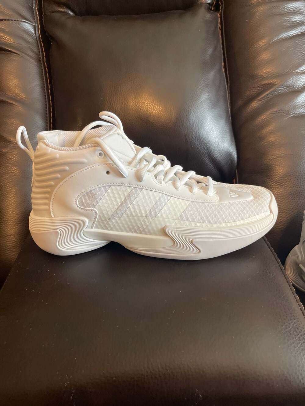 Adidas Exhibit Select Basketball Shoes White - Picture 9 of 12